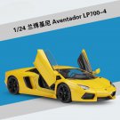 1:24 Aventador LP700 4 yellow car model diecast non remote control transport vehicle toy