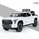1:24 Toyata Tundra white Car Model Diecast Vehicle Pull Back Sound And Light Simulation Toy