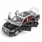 1:24 Mercedes Benz Maybach S600 Black Pull Back Simulation Sound Light Diecast Car Model Toys