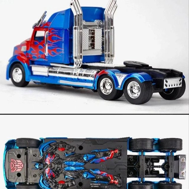 1:24 Transformers Optimus Prime Western Star 5700XE Phantom Diecast Metal Model Car Toy