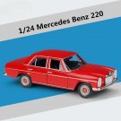 1:24 Mercedes Benz 220 red Alloy Classic Car Model Simulation Diecasts Metal Vehicles Toy