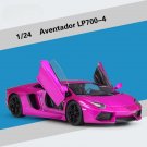 1:24 Scale Lamborghini LP700 4 Aventador purple Alloy Car Toy Vehicles Model Miniature