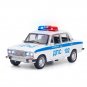 1:24 2016 Lada Police Car Alloy Diecast Car Model Sound and Light Collectibles Toy