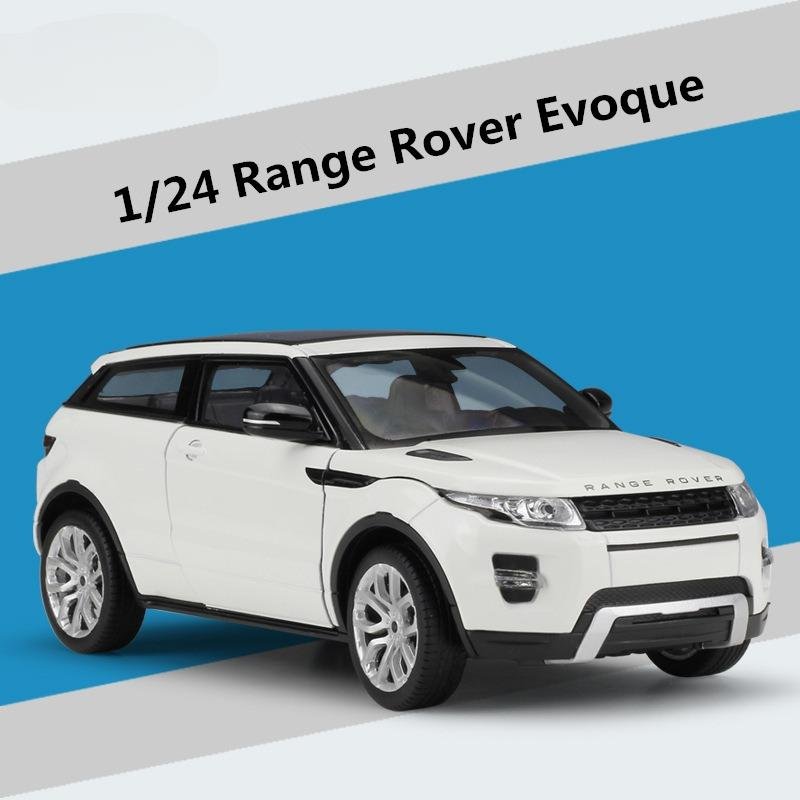 1:24 Land Rover Range Rover Evoque SUV white Alloy Car Model Metal Vehicle Simulation Toy