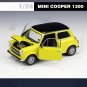 1:24 MINI COOPER 1300 yellow Alloy Car Model Diecasts Metal Classic Toy High Simulation