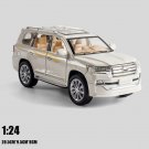 1:24 TOYOTA LAND CRUISER SUV silver Car Model Alloy Die Cast Classic Luxury Toys