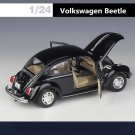 1:24 Volkswagen Beetle black Alloy Car Model Diecast Metal Vehicles High Simulation Toy