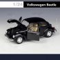 1:24 Volkswagen Beetle black Alloy Car Model Diecast Metal Vehicles High Simulation Toy