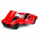 1:24 Letty’s 1966 Chevy Corvette red Boy Toys Metal Diecast CN Origin Toys For Boys