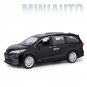 1:24 Toyota Sienna Granvia MPV Van black Alloy Diecasts Toy Car Metal Model Sound And Light