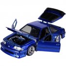 Scale 1:24 Ford Mustang GT 1989 Blue Toy Alloy Car Diecasts Toy Vehicles Car Model Miniature