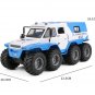 1:24 Russia Conqueror Shaman white 8x8 SUV Alloy Diecast Car Model Armored 8 Wheels