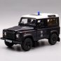 1:24 Scale Land Rover Defender 90 Police black Car Model DieCast Alloy Collect Ornaments