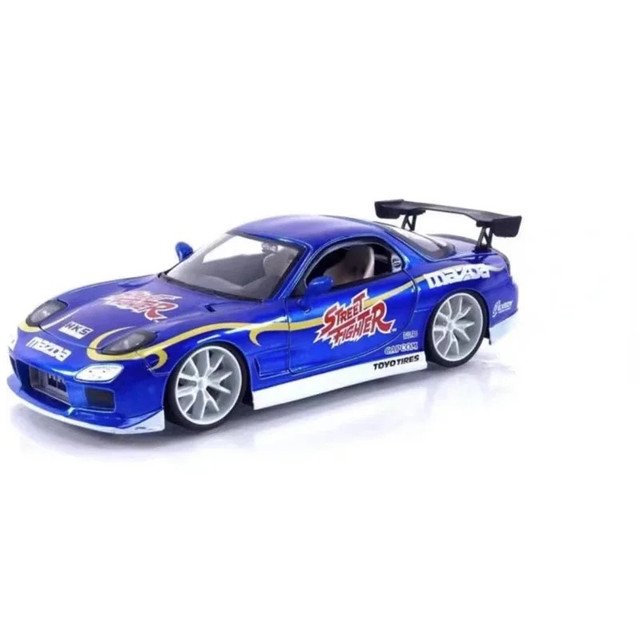 1:24 1993 Mazda RX 7 blue High Simulation Diecast Car Model Metal Alloy kids toys