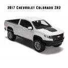 1:27 2017 Chevrolet Colorado Pickup white Car Model Classic Simulation Collection Toy