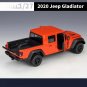 1:27 2020 Jeep Gladiator orange Alloy Pickup Car Model Vehicles Metal High Simulation