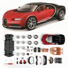1:24 BUGATTI red challenger SRT assembled DIY model tools car collection toy
