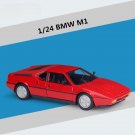 1:24 BMW M1 Sports Car Alloy Model Diecast Metal Racing Classic High Simulation Toy