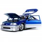 1:24 Ford Mustang Gt blue Diecast Scale Alloy Car Model Sports Toys Simulation