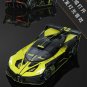 1:24 Bugatti Bolide yellow Car Model Vehicles Alloy Concept Sports Simulation Sound Light Toy