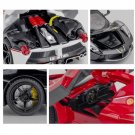 1:24 LaFerrari FXXK White Diecast Alloy Model Car Miniature Supercar Metal Vehicle Toys