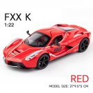 1:24 LaFerrari FXXK red Diecast Alloy Model Car Miniature Supercar Metal Vehicle Toys
