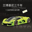 1:24 Lamborghini TERZO8 green Alloy Car Model Simulation Decoration Collection Toy