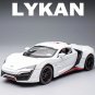1:24 Lykan Hypersport White Car Alloy Model Diecasts Vehicles Metal Collection Toy
