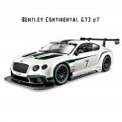 1:24 Bentley white Alloy Racing Convertible alloy car model simulation collection toy
