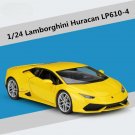 1:24 Lamborghini Huracan LP610 4 yellow Alloy Car Model Sports Diecasts Metal Toy Simulation
