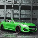 Toy Sportcar 1:24 M8 840i Green Alloy Car Model BMW Miniature Pull Back Metal Vehicle