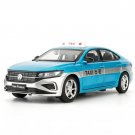 1:24 Passat 2023 TAXI Blue Alloy Model Car Vehicle Toy Diecasts Metal Sound and Light