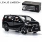 1:24 Lexus LM300H Black Diecast High Simulation Car Model Sound Light Toys 6 Doors Can Open