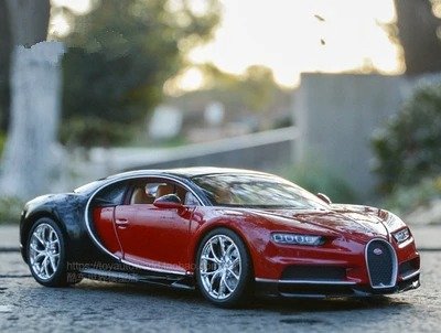 1:24 Bugatti Veyron Chiron red Alloy Car Model Sports Metal Vehicles High Simulation Toy