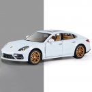1:24 Porsches Panameras White Diecast Vehicle Simulation Car Model Sound And Light Toy