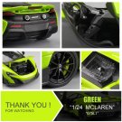 1:24 McLaren 675LT Green Alloy Sports Car Model Diecast Metal Vehicles Toy High Simulation