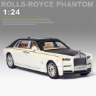 1:24 Alloy DieCast Rolls Royce Phantom white Car Model Vehicle Toy Simulation Sound Light