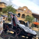 1:32 Aventador SC18 Alston black Car Model Alloy Racing Metal Simulation Sound Light Toy