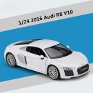 1:24 2016 Audi R8 V10 white Alloy Sports Car Model Vehicles Diecast Toy High Simulation