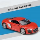 1:24 2016 Audi R8 V10 red Alloy Sports Car Model Vehicles Diecast Toy High Simulation