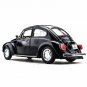 1:24 VW Classic Car Beetle Black Car Alloy Model Die Casting Simulation Collection Toy