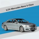 1:24 Mercedes Benz S Class S500 grey Car Alloy Model Diecast Metal Toy High Simulation