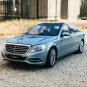 1:24 Mercedes Benz S Class S500 grey Car Alloy Model Diecast Metal Toy High Simulation