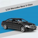 1:24 Mercedes Benz S Class S500 black Car Alloy Model Diecast Metal Toy High Simulation