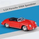 1:24 Porsche 356A Speedster 1600 Super Red Car Alloy Sports Model Racing Simulation Toy