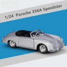 1:24 Porsche 356A Speedster 1600 Super grey Car Alloy Sports Model Racing Simulation Toy