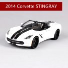 1:24 2014 Corvette Stingray white Simulation Alloy Car Model Crafts Tools Collection Toy