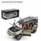 Scale 1:24 Land Rover Defender SUV Green Car Alloy Car Diecasts Model Miniature Toy