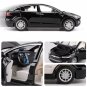1:24 Tesla Model X black Car Alloy Model Diecast Simulation Toy Vehicles Sound and Light