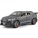 1:24 URUS SUV grey Sports Car Alloy Model Diecasts Metal Racing Simulation Sound Light